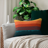 Colorado Sunset Spun Polyester Lumbar Pillow
