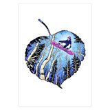 Sent with Love - Snowboarder (Blank inside)
