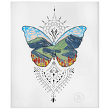 butterfly throw, butterfly blanket, mountain throw, mountain blanket, colorado mountain throw, colorado mountain blanket, twin lakes colorado throw, twin lakes colorado blanket, leadville colorado throw, leadville colorado blanket,  Feminine dotwork throw, fair isle dotwork blanket, Scandinavian dot blanket, simple dotwork blanket, colorado flowers blanket, colorado flower blanket, colorado floral blanket
