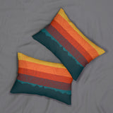 Colorado Sunset Spun Polyester Lumbar Pillow