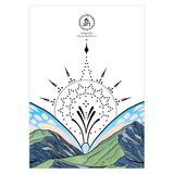 butterfly card, butterfly greeting card, mountain card, mountain greeting card, colorado mountain card, colorado mountain greeting card, twin lakes colorado card, twin lakes colorado greeting card, leadville colorado card, leadville colorado greeting card,  Feminine dotwork card, fair isle dotwork greeting card, Scandinavian dot card, simple dotwork greeting card