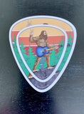 Bigfoot Guitar Pick Sticker