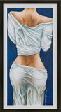 figurative art, female back painting, sensual art print, modern figurative painting, contemporary body art, woman’s back artwork, fine art nude (tasteful), back anatomy art, elegant female form painting, feminine strength artwork, painting of woman in draped fabric, sensual yet classy artwork, figurative art print on fine art paper, romantic gesture art gift, athletic female form painting, body geometry artwork, painting inspired by real women, art inspired by wife and husband story, romantic art for him