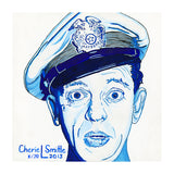 Barney Fife, barney fife art, barney fife pop art painting, Barney from Andy Griffith Show, Police Officer, Boys in Blue, Pop Art, celebrity art, policeman art, police painting, police artwork