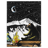 bear roasting marshmallow blanket, bear roasting marshmallows blanket, bear camping blanket, bear camping blanket, campfire blanket, man in the moon blanket, man in the moon with ribbon smiling blanket, motivational quote blanket, adventure quote blanket, campfire quote blanket, colorado mountains blanket, spanish peaks mountain blanket
bear roasting marshmallows throw, bear roasting marshmallows silhouette throw, bear camping throw, campfire throw,  man in the moon throw, motivational quote throw
