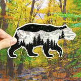 Bearing it in Colorado Sticker, bear sticker, mountain sticker, colorado mountain sticker, bear silhouette sticker, bear car sticker, bear bumper sticker, bear laptop sticker, bear computer sticker, bear vinyl sticker