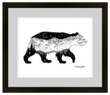 bear silhouette art, Bear artwork, colorado mountain art, crescent moon art, mountain art, star art, evergreen trees art, celestial art, bear silhouette drawing, Bear drawing, colorado mountain drawing, crescent moon drawing, mountain drawing, star drawing, evergreen trees drawing, celestial drawing, bear silhouette artwork, Bear artwork, colorado mountain artwork, crescent moon artwork, mountain artwork, star artwork, colorado artist, colorado art, colorado artwork, dotwork, line art