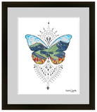 butterfly drawing, butterfly illustration, butterfly art, mountain drawing, mountain illustration, mountain art, colorado mountain drawing, colorado mountain illustration, colorado mountain art, twin lakes colorado drawing, twin lakes colorado illustration, twin lakes colorado art, leadville colorado drawing, leadville colorado illustration, leadville colorado art,  Feminine dotwork tattoo, fair isle dotwork tattoo, Scandinavian dot tattoo, simple dotwork tattoo