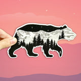 Bearing it in Colorado Sticker, bear sticker, mountain sticker, colorado mountain sticker, bear silhouette sticker, bear car sticker, bear bumper sticker, bear laptop sticker, bear computer sticker, bear vinyl sticker