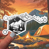 Dopamine Chemical Formula Sticker, Dopamine Chemical Molecule Sticker, Dopamine Chemical Symbol Sticker, Dopamine Chemical Chemistry Sticker, Dopamine sticker, camping sticker, mountain sticker, flying birds sticker, campfire sticker, chemical makeup sticker