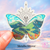butterfly sticker, butterfly decal, mountain sticker, colorado sticker, flower sticker, floral sticker, Feminine dotwork tattoo sticker, fair isle sticker, Iceland sticker, Scandinavian sticker, moth sticker, paintbrush sticker, sunflower sticker, paintbrush flower sticker, daisy sticker, butterfly silhouette