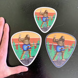 Bigfoot Guitar Pick Sticker