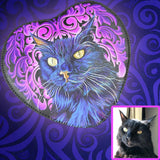 custom handbag, custom painted handbag, custom hand painted handbag, hand-painted handbag, handpainted handbag, custom purse, custom painted purse, custom hand painted purse, hand-painted purse, handpainted purse, cat purse, cat handbag, cat heart purse, cat heart handbag, custom heart purse, custom heart shaped purse