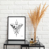 luna moth art, luna moth illustration, luna moth, mushroom art, mushroom illustration,  mushroom drawing, luna moth drawing, colorado art, colorado artwork, colorado illustration, crescent moon art, crescent moon illustration, crescent moon drawing, Feminine dotwork tattoo, fair isle dotwork tattoo, Scandinavian dot tattoo, simple dotwork tattoo, luna moth tattoo, mushroom tattoo