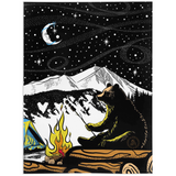 bear roasting marshmallow blanket, bear roasting marshmallows blanket, bear camping blanket, bear camping blanket, campfire blanket, man in the moon blanket, man in the moon with ribbon smiling blanket, motivational quote blanket, adventure quote blanket, campfire quote blanket, colorado mountains blanket, spanish peaks mountain blanket
bear roasting marshmallows throw, bear roasting marshmallows silhouette throw, bear camping throw, campfire throw,  man in the moon throw, motivational quote throw