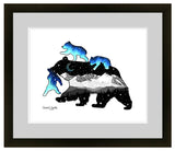 momma bear galaxy, momma bear print, momma bear drawing, momma bear illustration, mother bear photo, mother bear print, mother bear drawing, mother bear illustration, baby bear galaxy, bear cub print, bear cub drawing, bear cub illustration, baby bear photo, baby bear print, baby bear drawing, baby bear illustration, colorado mountains illustration,  colorado mountains print, colorado mountains drawing, colorado mountains illustration, colorado art, colorado drawing