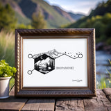 Dopamine Chemical Formula Print, Dopamine Chemical Molecule Artwork, Dopamine Chemical Symbol Drawing, Dopamine Chemical Chemistry Illustration, dopamine chemical makeup drawing, dopamine chemical structure drawing, dopamine tattoo, dopamine drawing, campfire drawing, camping drawing, tent drawing, line art mountain, mt. elbert mountain drawing, mt. elbert drawing, birds flying drawing, birds flying silhouette