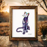 mountain lion, mountain lion art, mountain lion drawing, day of the dead mountain lion, sugar skull mountain lion, sugar skull cat, day of the dead cat, cat drawing, mountain lion drawing, columbine drawing, sacred heart drawing, dia de los muertos leona, dia de los muertos lion, lion drawing, lion art