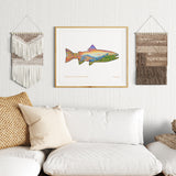 Rainbow Trout art, Rainbow Trout artwork, Fall Colors art, Fall Colors artwork, Colorado mountain lake art, Colorado mountain lake drawing, Bear Lake Art, Bear Lake drawing, Longs Peak Colorado Mountain art, Longs Peak Colorado Mountain drawing, glacier gorge art, glacier gorge drawing, half mountain art, half mountain drawing, Estes Park Colorado art, Estes Park Colorado drawing, dotwork drawing, dotwork art, trout tattoo, rainbow trout tattoo, line work art, line work drawing
