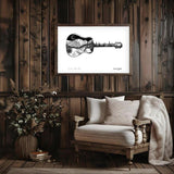 mt. evans art, mount evans artwork, mt. evans drawing, mount evans illustration, acoustic guitar art, acoustic guitar artwork, acoustic guitar illustration, acoustic guitar dotwork, acoustic guitar line art, campfire art, camping art, campfire illustration, camping artwork, colorado art, colorado artwork, colorado illustration, colorado camping art