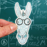 Smart Ass/Intelligent Posterior; Donkey sticker, Burro sticker, Math equations sticker, #MathLove sticker, smart ass sticker, smarty pants sticker, donkey decal, burro decal, funny sticker, cleaver sticker, funny donkey sticker, funny burro sticker, math donkey sticker, smart ass sticker, clever donkey sticker, clever burro sticker