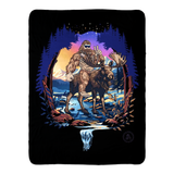 bigfoot riding moose blanket, yeti riding moose blanket, Sasquatch riding moose blanket, Squatch riding moose blanket, bigfoot blanket, yeti blanket, sasquatch blanket, squatch blanket, bigfoot peace sign blanket, yeti peace sign blanket, sasquatch peace sign blanket, squatch peace sign blanket, moose blanket, mountain blanket, mountain and river blanket, snowy mountain blanket, colorado blanket, bigfoot wearing sunglasses blanket, yeti wearing sunglasses blanket, funny bigfoot blanket, funny moose blanket