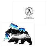 momma bear galaxy greeting card, momma bear greeting card, momma bear card, mother bear greeting card, mother bear card, baby bear galaxy greeting card, bear cub card, bear cub greeting card, baby bear greeting card, baby bear card, colorado mountains greeting card,  colorado mountains card, arapahoe national forest mountains greeting card,  arapahoe national forest mountains mountains card, colorado greeting card, colorado card