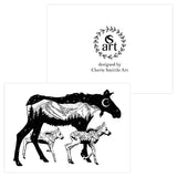momma moose greeting card, momma moose card, mother moose greeting card, mother moose card, baby moose greeting card, baby moose card, twins moose greeting card, twins moose card, colorado mountains greeting card,  colorado mountains card, arapahoe national forest mountains greeting card,  arapahoe national forest mountains mountains card, colorado greeting card, colorado card