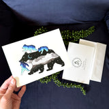 momma bear galaxy greeting card, momma bear greeting card, momma bear card, mother bear greeting card, mother bear card, baby bear galaxy greeting card, bear cub card, bear cub greeting card, baby bear greeting card, baby bear card, colorado mountains greeting card,  colorado mountains card, arapahoe national forest mountains greeting card,  arapahoe national forest mountains mountains card, colorado greeting card, colorado card
