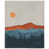 Colorado Mountain blanket, CO Mountain blanket, Mt Elbert Mountain blanket, James Peak Mountain blanket, Longs Peak Mountain blanket, Kingston Peak Mountain blanket, Mountain blanket, Mountain blanket, Mountain sherpa blanket, forest blanket, forest sherpa blanket, forest blanket