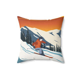 Colorado Mountain pillow, CO Mountain Pillow case, Colorado Mountain pillow cover, Ski pillow cover, Skiing pillow cover, Skier pillow cover, Mountain pillow cover, Mountain pillow case, Mountain pillow, forest pillow cover, forest pillow case, forest pillow