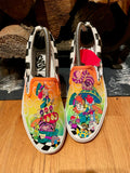 custom hand-painted alice in wonderland vans, custom alice in wonderland vans, custom alice in wonderland shoes, mad hatter vans, alice in wonderland tea party vans, Cheshire cat vans, mushroom vans, custom vans, custom sneaks, custom sneakers, custom shoes, custom vans shoes, custom slip-on vans, hand-painted vans, hand painted vans shoes, hand painted vans, hand painted shoes, custom painted vans