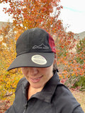 mountain running hat, topographic running hat, topo running hat, mountain theme running hat, boco gear elite running hat, telluride running hat, mountain runner hat, topographic runner hat, mountain run hat, topographic run hat