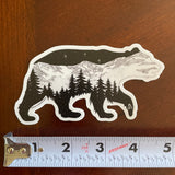 Bearing it in Colorado Sticker, bear sticker, mountain sticker, colorado mountain sticker, bear silhouette sticker, bear car sticker, bear bumper sticker, bear laptop sticker, bear computer sticker, bear vinyl sticker