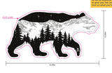 Bearing it in Colorado Sticker, bear sticker, mountain sticker, colorado mountain sticker, bear silhouette sticker, bear car sticker, bear bumper sticker, bear laptop sticker, bear computer sticker, bear vinyl sticker