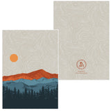 Colorado Mountain greeting card, CO Mountain greeting card, Colorado Mountain card, Colorado greeting card, topographic greeting card, topo card, Colorado card, Mountain card, Fall Colors card, mountain greeting card, fall greeting card, autumn greeting card, thanksgiving greeting card, thanksgiving card