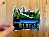 St. Marys Glacier Colorado sticker, colorado glacier hike sticker, snowshoeing sticker, backpacking sticker, glacier sticker, st marys glacier sticker, colorado mountain sticker, colorado sticker, colorado hike sticker