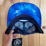 Competing for Attention Trucker Hat - mountains and galaxy, vail mountain hat, galaxy hat, mountain hat, colorado hat