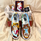 Harry Potter Custom Vans, Custom Vans, Custom Sneakers, Hand painted shoes, Custom Hogwarts Vans, Custom Slytherin Vans, Custom Ravenclaw Vans, Luna Lovegood Vans, Patronus Vans, Doe Vans, Rabbit Vans, Deathly Hollows Vans, Harry Potter Art, Harry Potter Illustration, Hogwarts Art, Harry Potter drawing, custom vans, custom sneaks, custom sneakers, custom shoes, custom vans shoes, custom slip-on vans, hand-painted vans, hand painted vans shoes, hand painted vans, hand painted shoes, custom painted vans