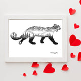 Loveland Prowler features Loveland Ski Resort mountain range, swirling wind and a mountain lion (cougar, puma, cat), loveland ski area, mountain lion silhouette, cougar silhouette, puma silhouette, cougar drawing, mountain lion drawing, puma drawing, cat drawing, cougar roaring, mountain lion roaring, puma roaring, cougar footprint, mountain lion footprint, puma footprint, cougar paw, mountain lion paw, puma paw, cat paw
