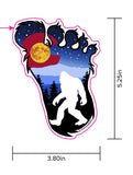 Colorado flag Bigfoot sticker, colorado flag big foot sticker, colorado flag yeti sticker, colorado flag Sasquatch sticker, Colorado flag sticker, yeti sticker, Sasquatch sticker, Bigfoot sticker, big foot sticker, Bigfoot slap, big foot slap, yeti slap
