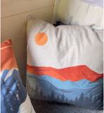 Colorado Mountain pillow, CO Mountain Pillow case, Colorado Mountain pillow cover, Mt Elbert Mountain pillow cover, James Peak Mountain pillow cover, Longs Peak Mountain pillow cover, Kingston Peak Mountain pillow cover, Mountain pillow cover, Mountain pillow case, Mountain pillow, forest pillow cover, forest pillow case, forest pillow