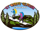 St. Marys Glacier Colorado sticker, colorado glacier hike sticker, snowshoeing sticker, backpacking sticker, glacier sticker, st marys glacier sticker, colorado mountain sticker, colorado sticker, colorado hike sticker
