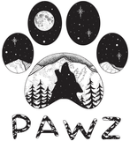 PAWZ t-shirt logo design, CherieSmittleArt logo design, mountain logo, fish logo, festival logo, animal logo, paw logo, dog logo, art shop logo, music logo, guitar pic logo, farm logo, sheep logo, rooster logo, CherieSmittleArt logo design, commission logo design, custom logo