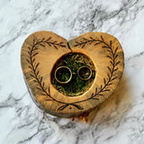 Ring box wood burning, Ring box pyrography, custom wedding ring box