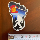 Colorado flag Bigfoot sticker, colorado flag big foot sticker, colorado flag yeti sticker, colorado flag Sasquatch sticker, Colorado flag sticker, yeti sticker, Sasquatch sticker, Bigfoot sticker, big foot sticker, Bigfoot slap, big foot slap, yeti slap
