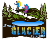 St. Marys Glacier Colorado sticker, colorado glacier hike sticker, snowshoeing sticker, backpacking sticker, glacier sticker, st marys glacier sticker, colorado mountain sticker, colorado sticker, colorado hike sticker