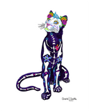 mountain lion, mountain lion art, mountain lion drawing, day of the dead mountain lion, sugar skull mountain lion, sugar skull cat, day of the dead cat, cat drawing, mountain lion drawing, columbine drawing, sacred heart drawing, dia de los muertos leona, dia de los muertos lion, lion drawing, lion art