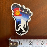 Colorado flag Bigfoot sticker, colorado flag big foot sticker, colorado flag yeti sticker, colorado flag Sasquatch sticker, Colorado flag sticker, yeti sticker, Sasquatch sticker, Bigfoot sticker, big foot sticker, Bigfoot slap, big foot slap, yeti slap