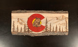 12" Rectangle Live Edge Wood